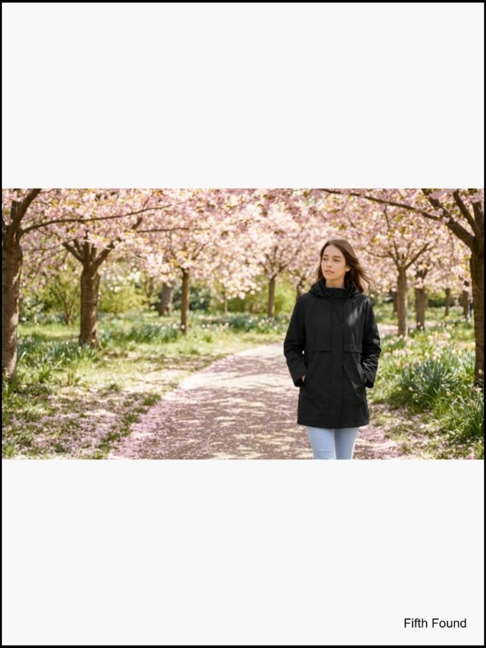 Reversible Spring Trench Coat Lightweight Jacket Long Hooded Fall Overcoat - Picture 7 of 7